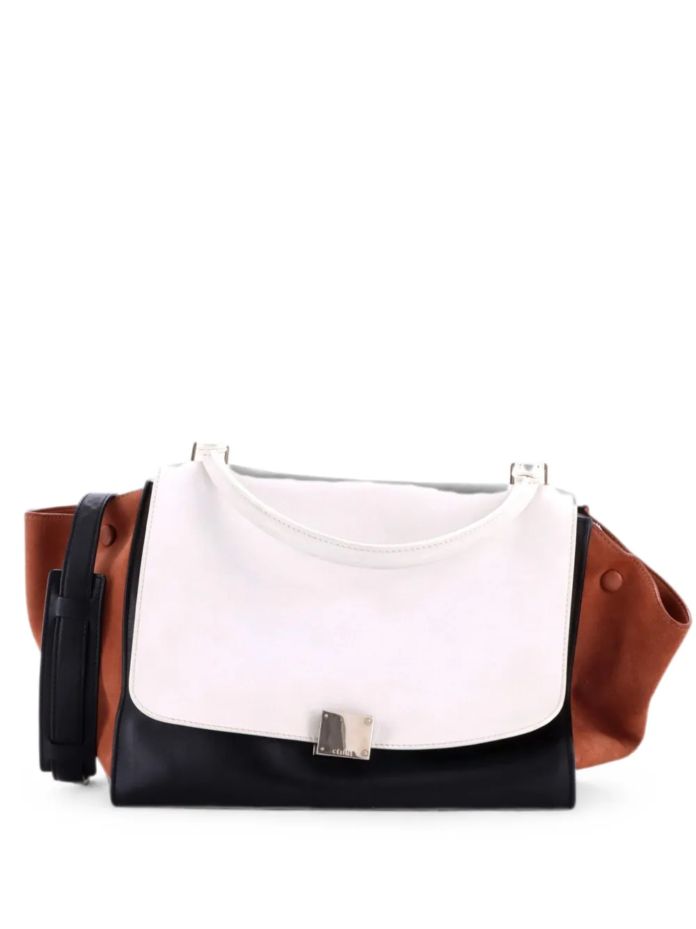 Celine Pre-Owned Borsa a tracolla Trapeze media in pelle tricolore - Multicolore