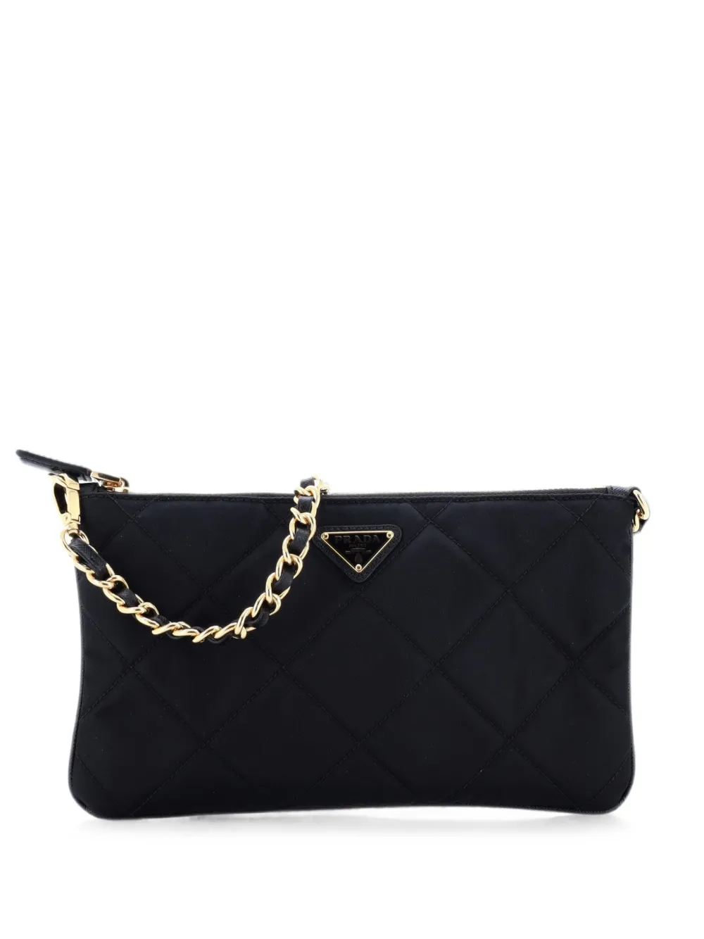 Prada Pre-Owned Borsa a spalla Re-Edition con zip - Nero