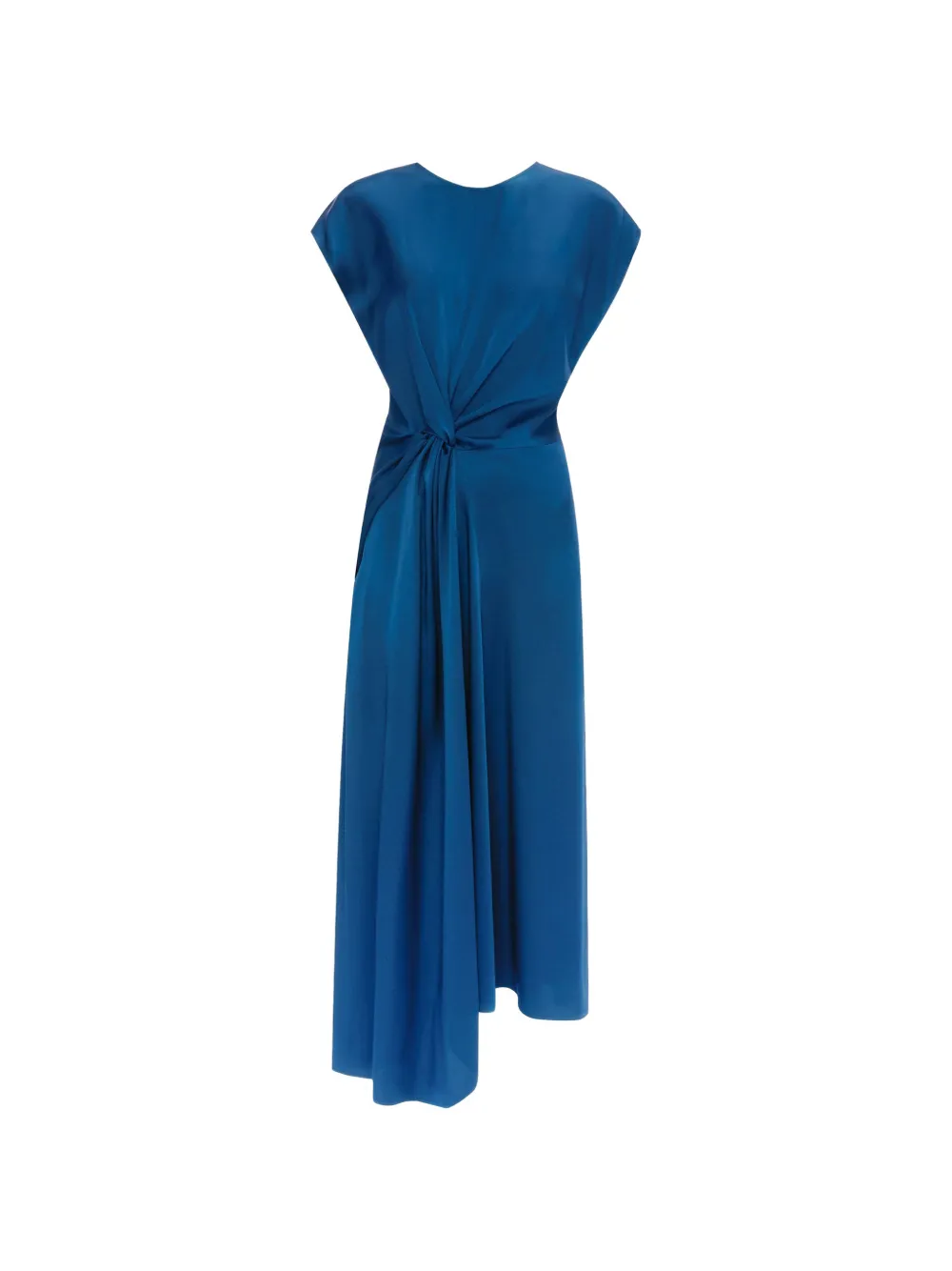 Victoria Beckham midi Aria twist-detail dress - Blue