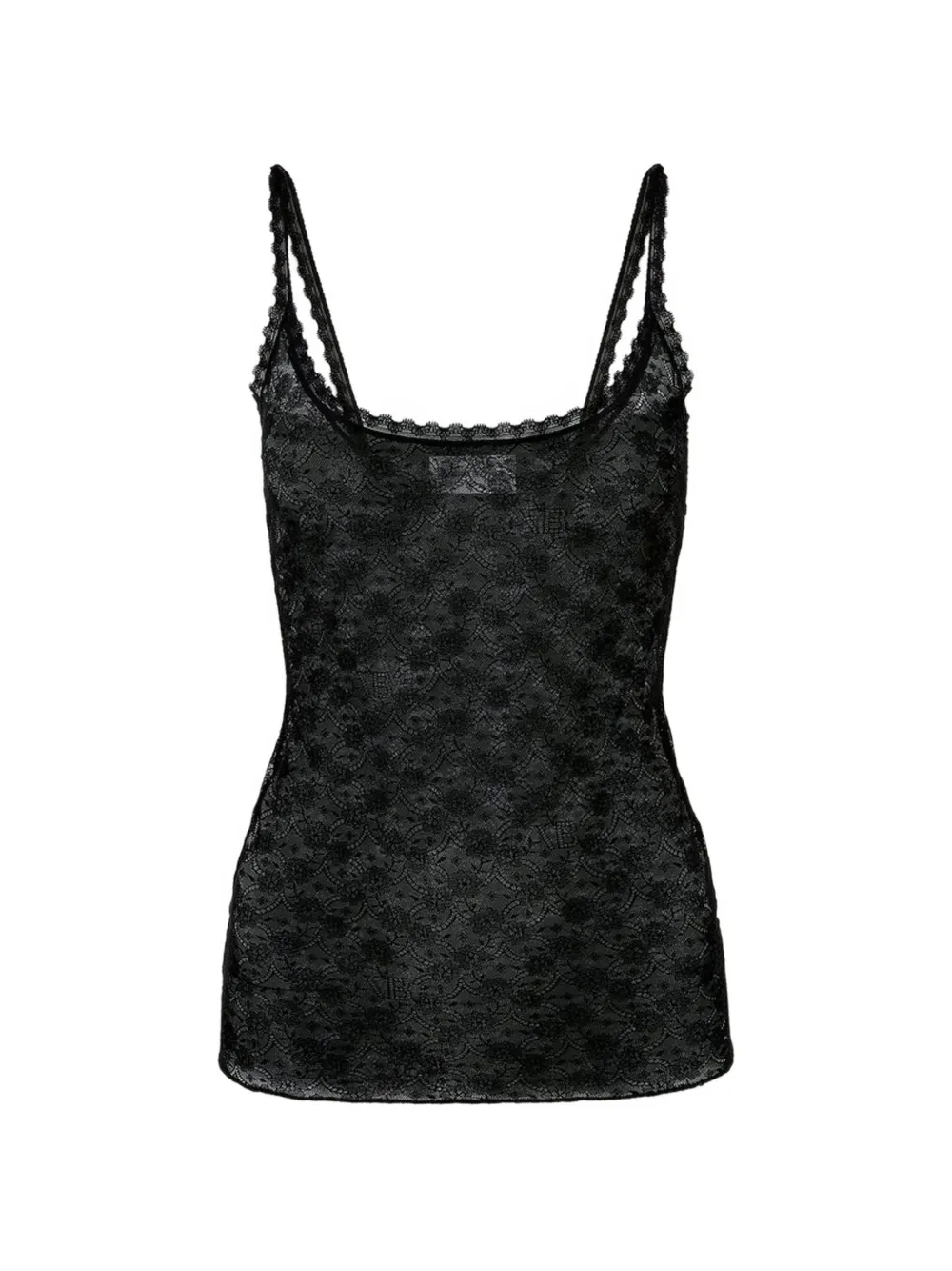 Victoria Beckham Oberteil mit Spitzeneinsatz - Schwarz