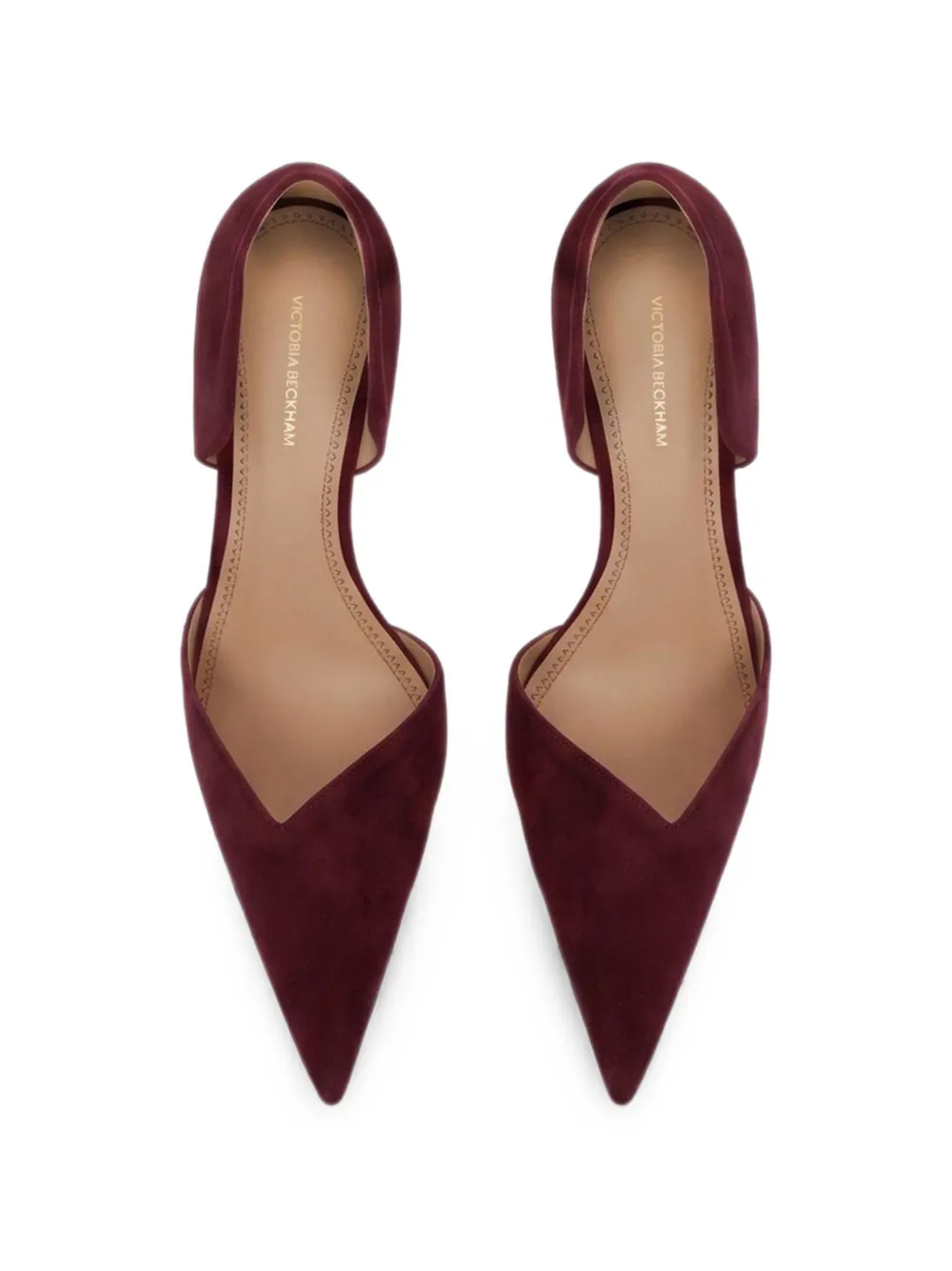 Victoria Beckham Angle d'Orsay pumps Rood