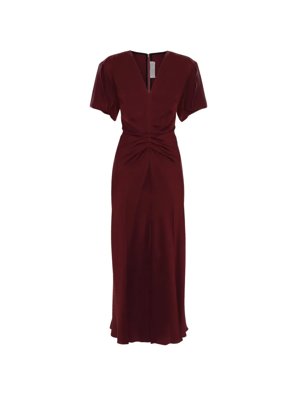 Victoria Beckham Eve twist-detail midi dress - Red