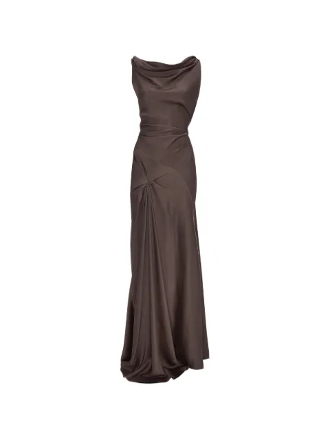 Victoria Beckham Posy draped maxi gown