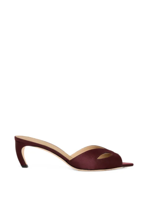 Victoria Beckham Harlow Mask Sandals in Red