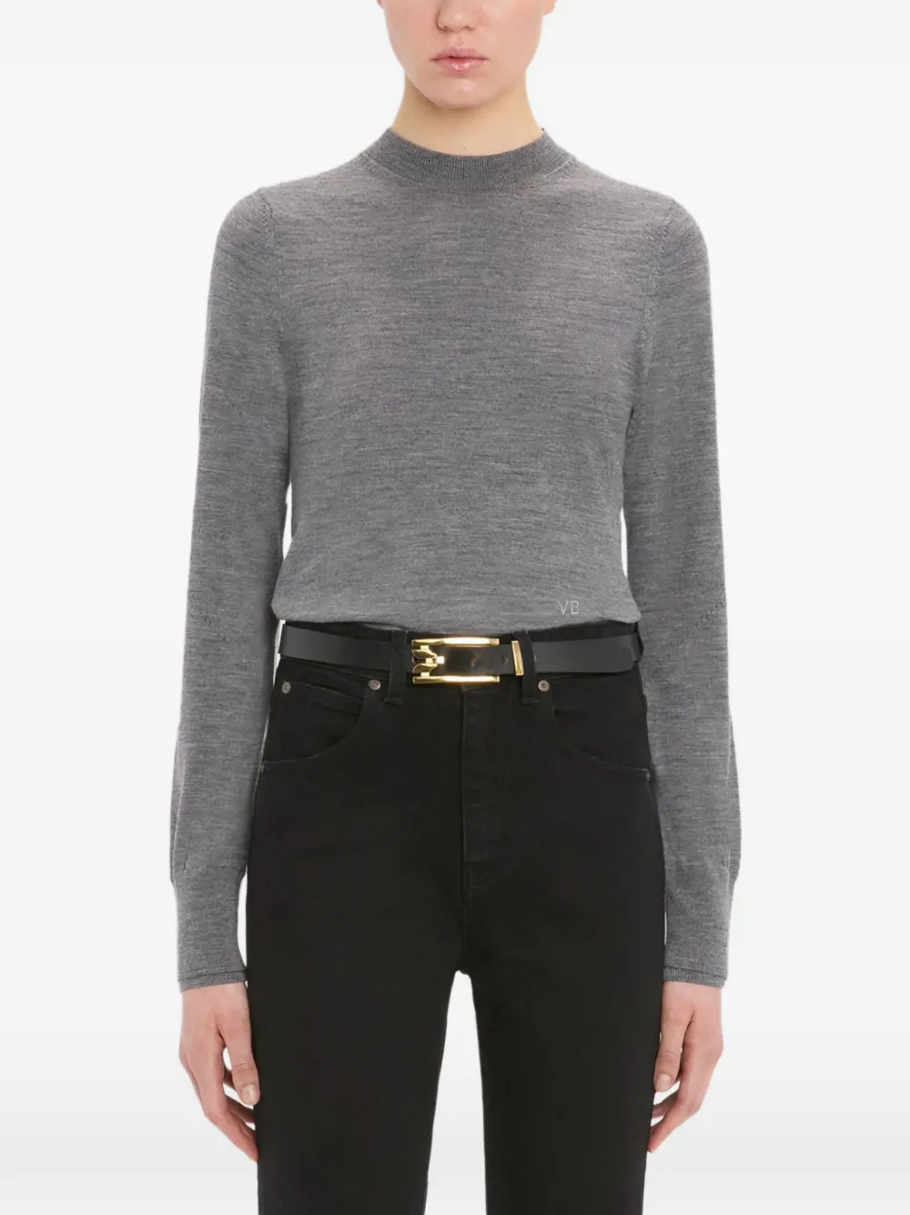 Victoria Beckham Austen trui met hoge hals Grijs