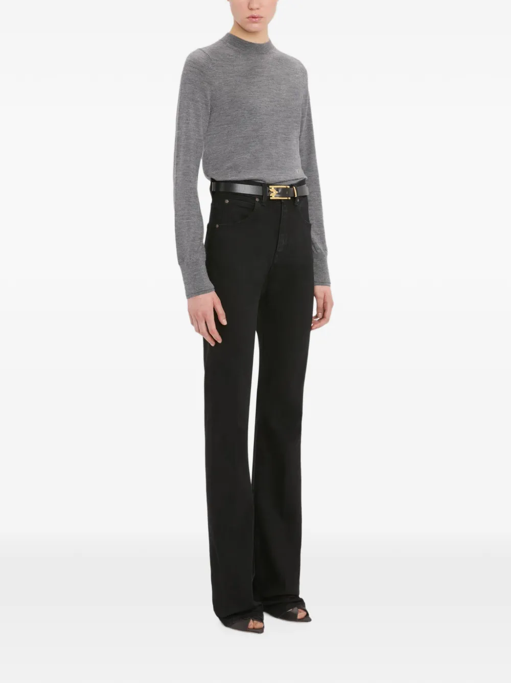 Victoria Beckham Austen trui met hoge hals Grijs