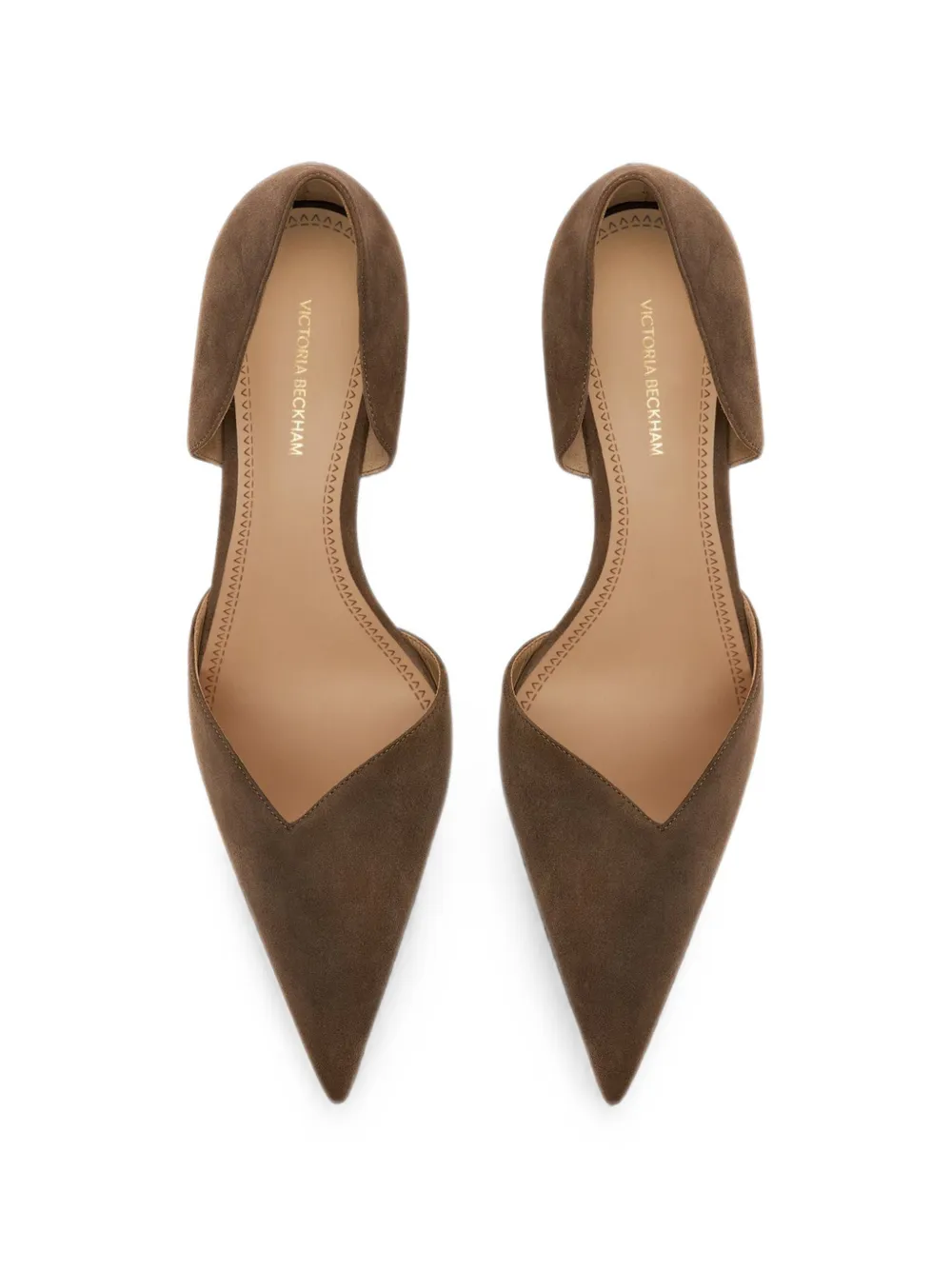 Victoria Beckham Angle D'Orsay pumps Bruin