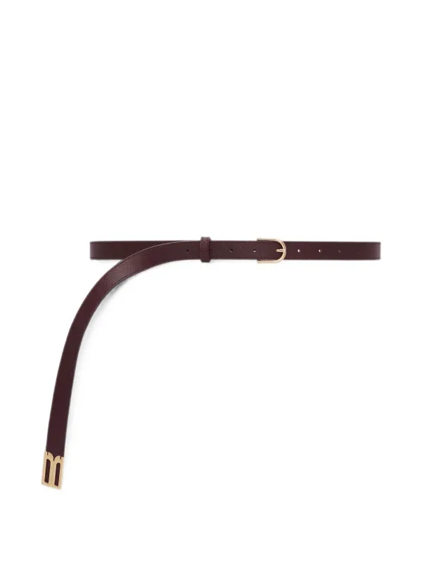Victoria Beckham Dorian B Leather Belt in Red
