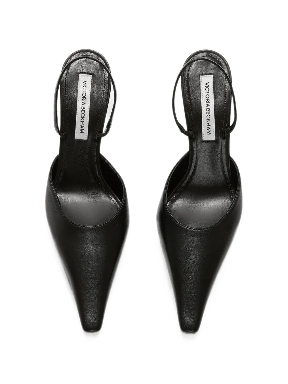 Victoria Beckham Sloane slingback heeled pumps Zwart