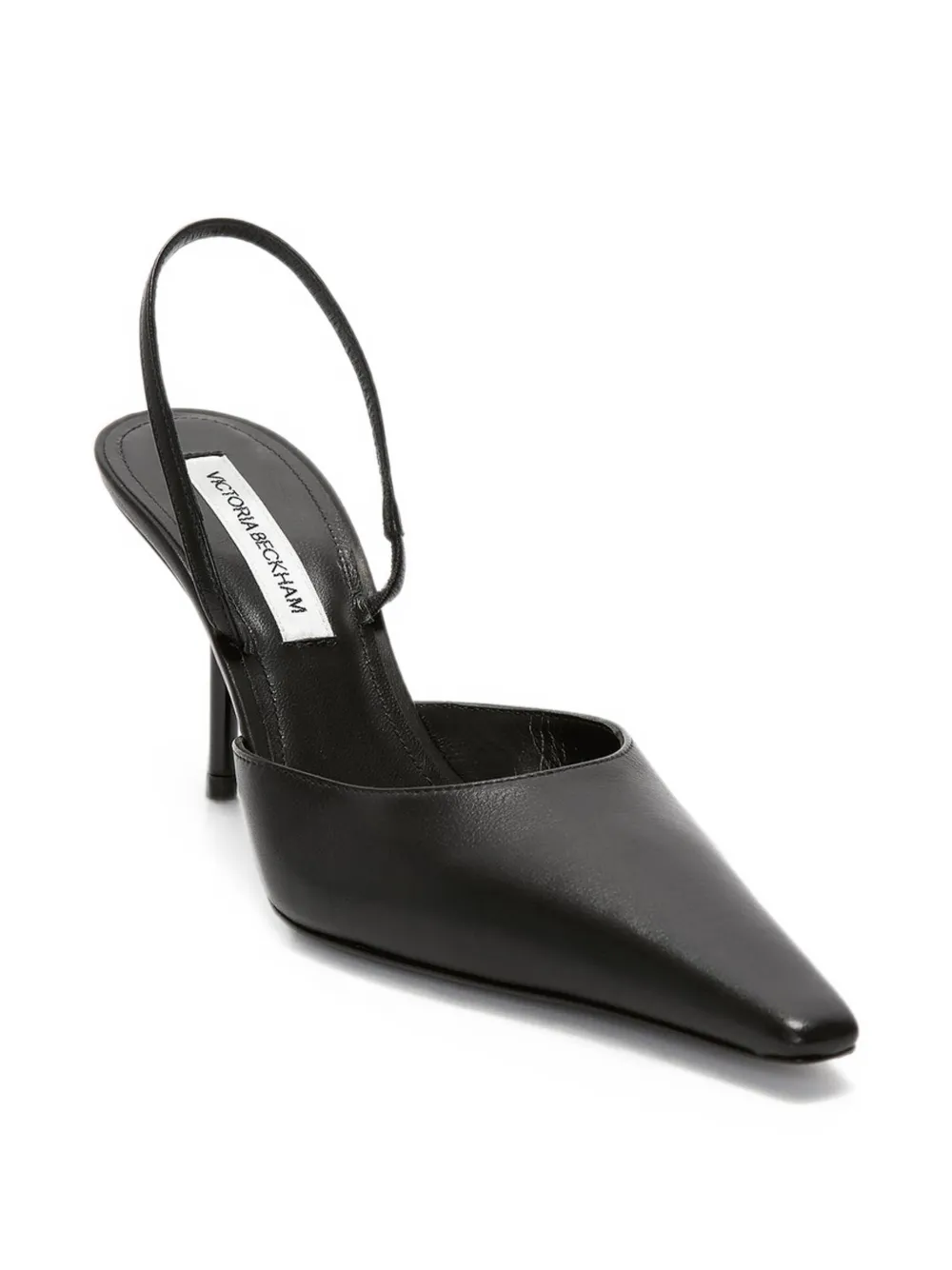 Victoria Beckham Sloane slingback heeled pumps Zwart