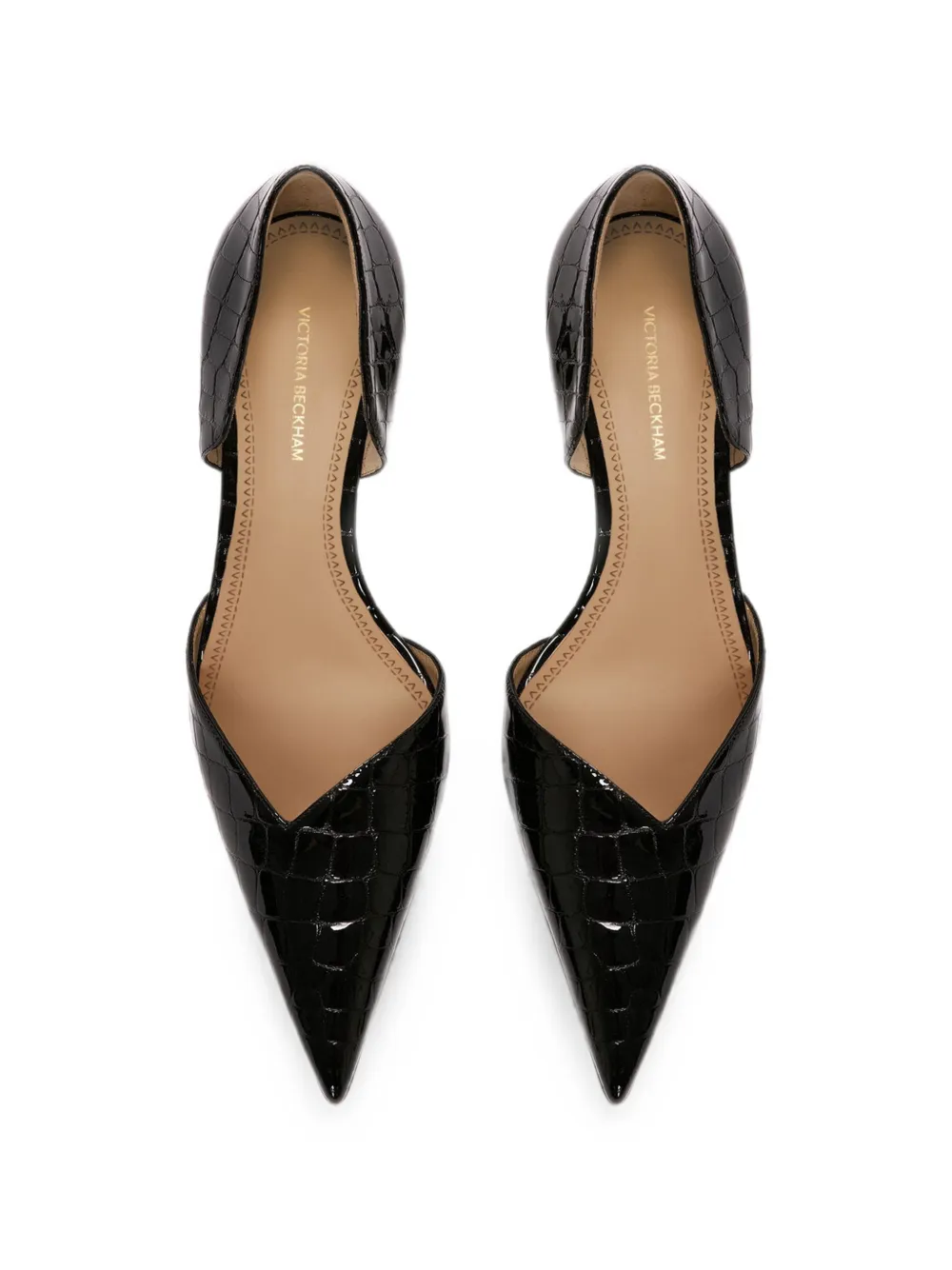 Victoria Beckham Victoria Angle D'Orsay heeled pumps Zwart