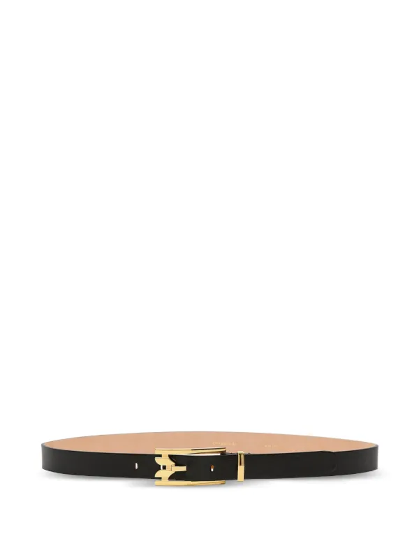 Victoria Beckham Dorian Pin-buckle Belt in Black