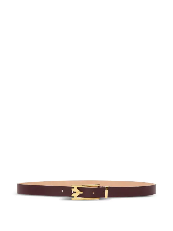 Victoria Beckham Dorian Buckle Belt in Red