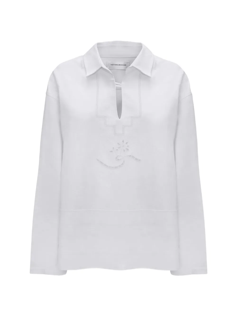 Victoria Beckham Top met borduurwerk Wit