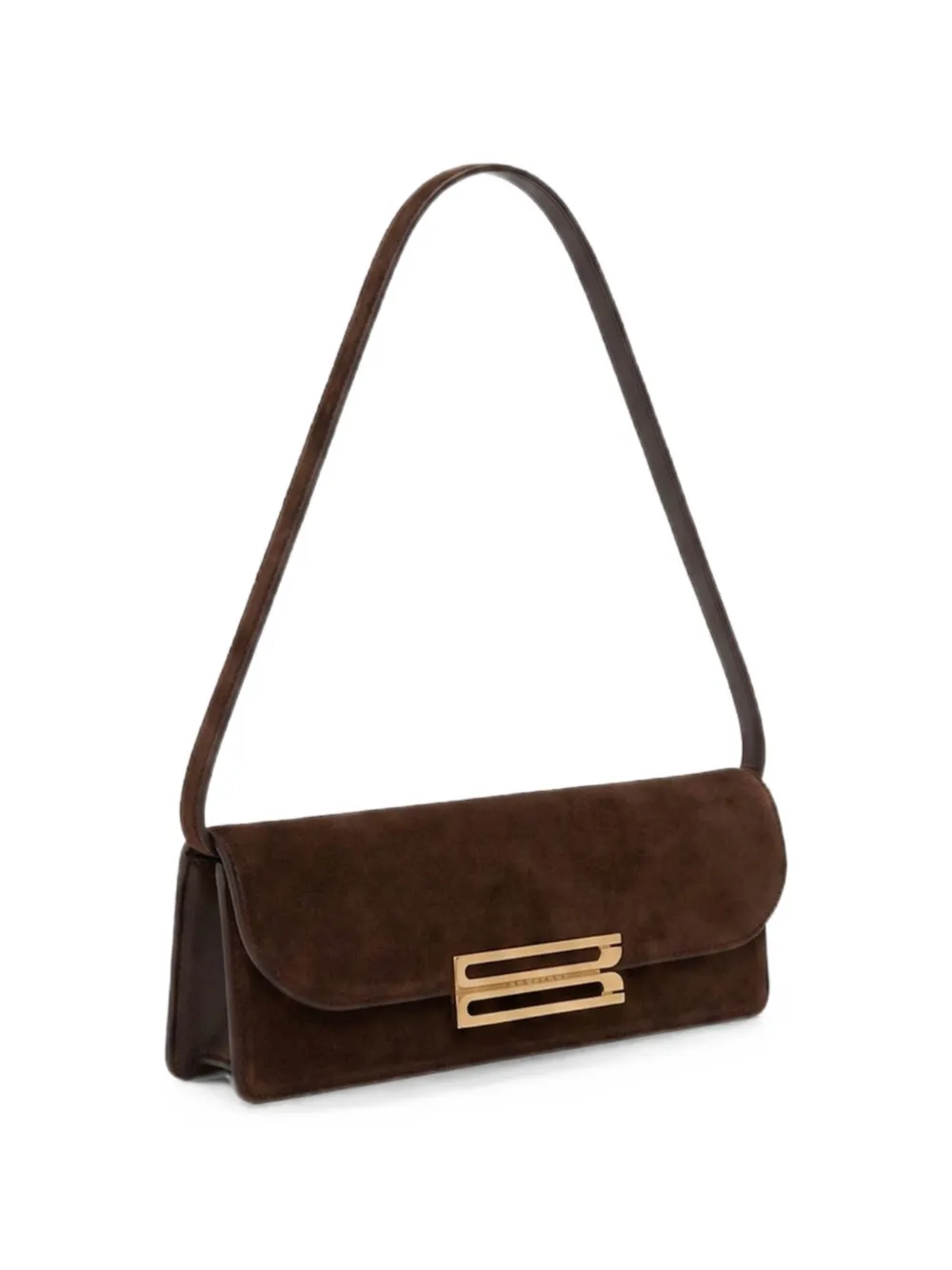 Victoria Beckham Dorian East-west Shoulder Bag in Brown, view 3