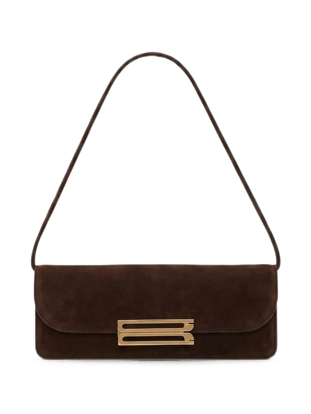 Victoria Beckham Dorian East-west Shoulder Bag In Brown