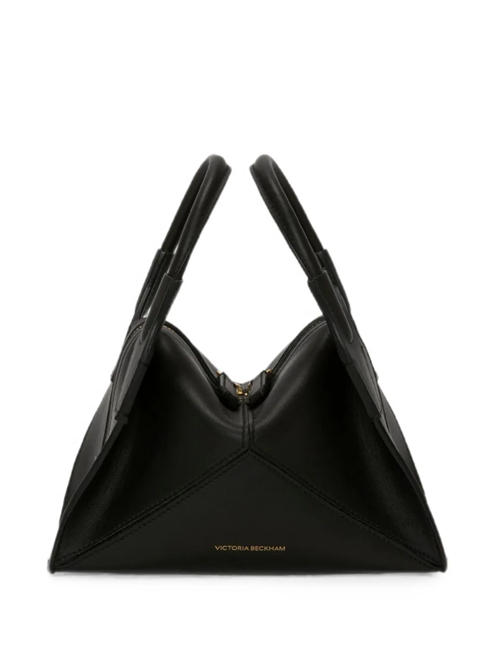 Victoria Beckham mini Plié leather tote bag - Black