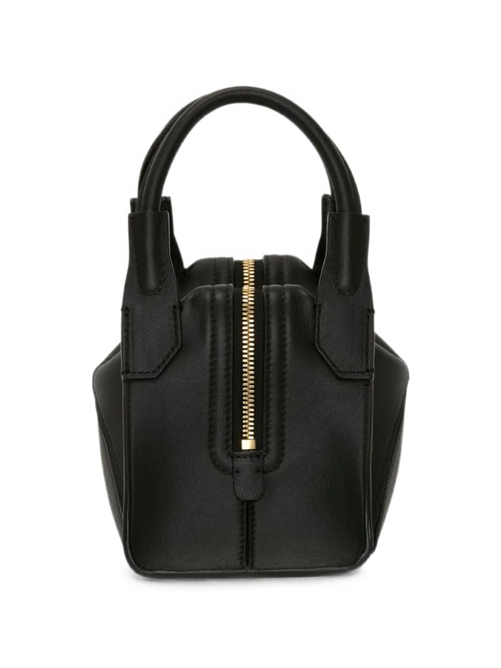 Victoria Beckham Kleine Plié leren shopper Zwart