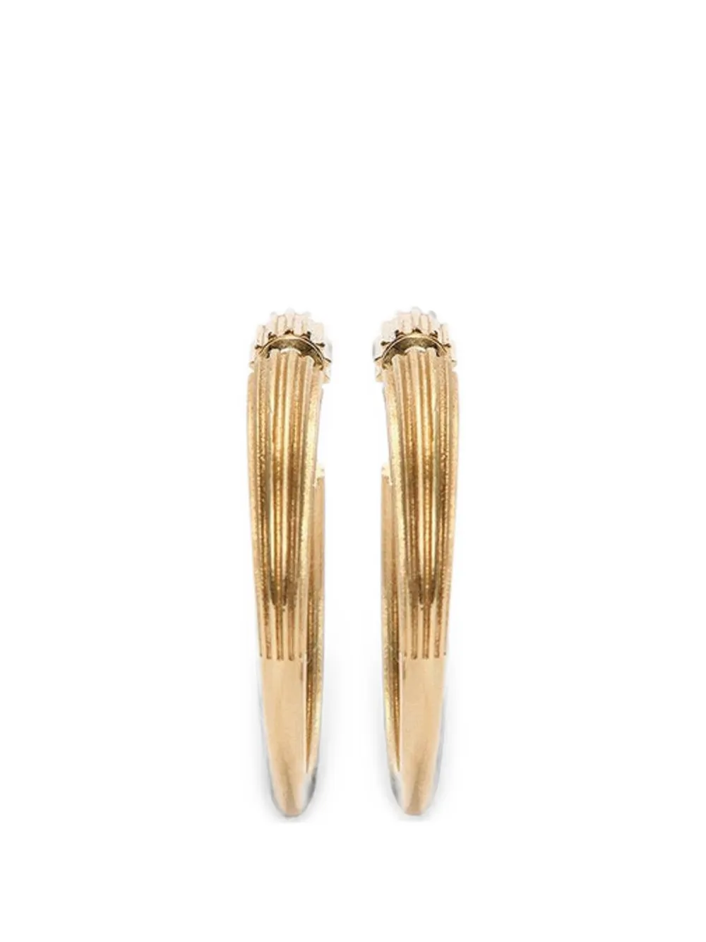Victoria Beckham Cufflink hoop earrings - Oro