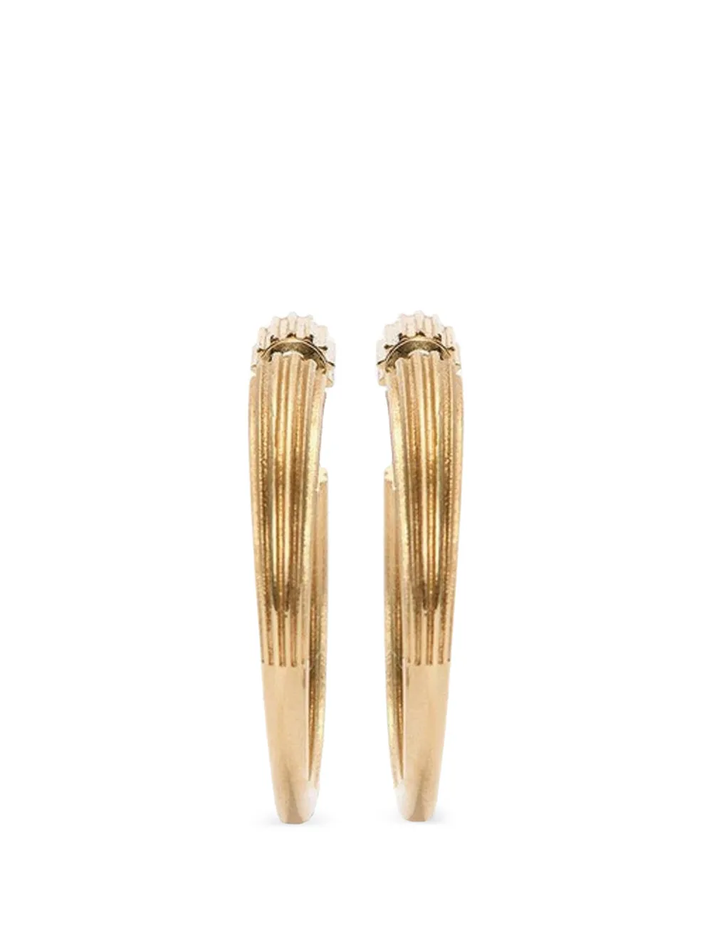 Victoria Beckham Cufflink hoop earrings - Oro
