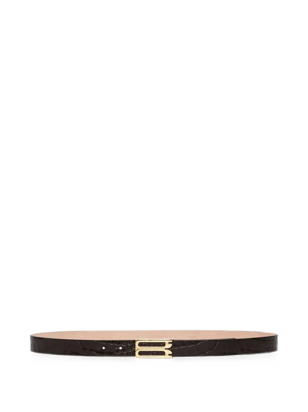 Victoria Beckham Dorian leather belt - Brown