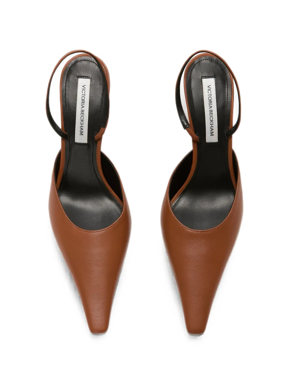 Victoria Beckham Sloane slingback heeled pumps Bruin