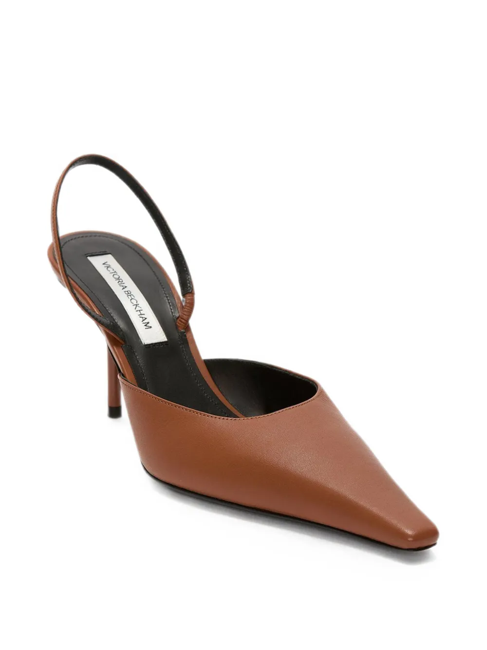 Victoria Beckham Sloane slingback heeled pumps Bruin
