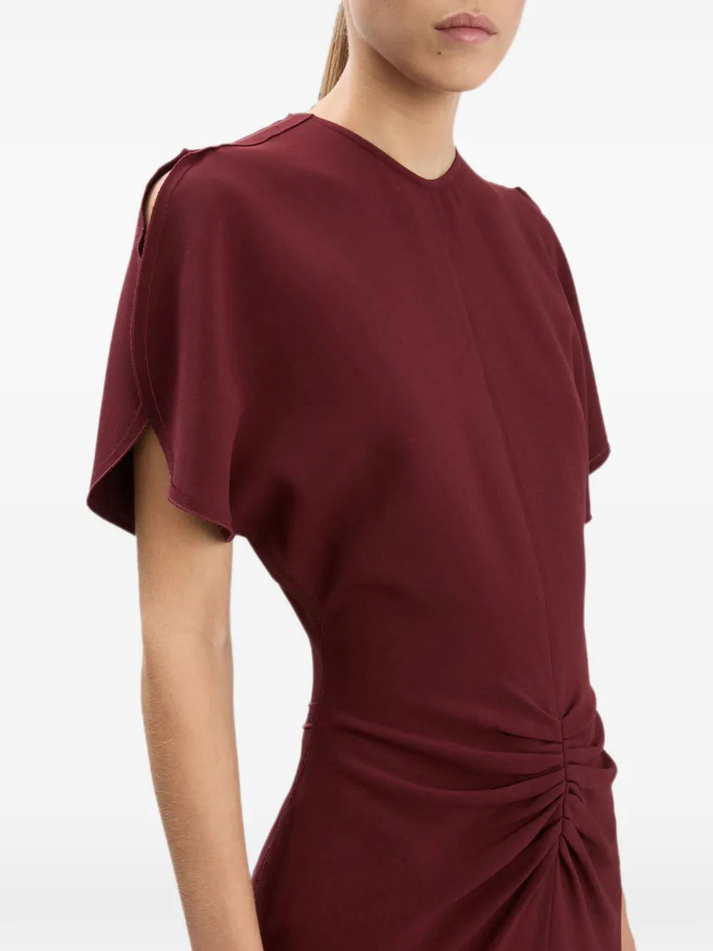 Victoria Beckham Bela Gathered Midi Dress, view 5