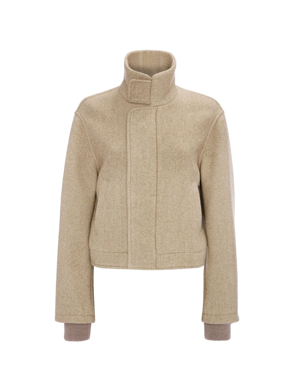 Victoria Beckham high-neck bomber jacket - Nude