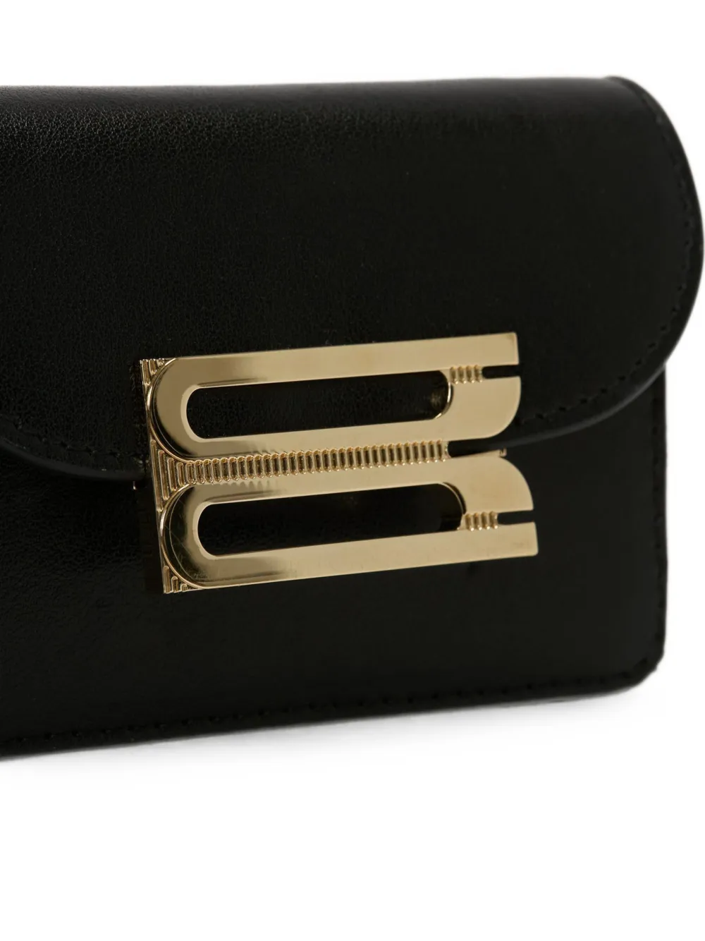 Victoria Beckham Dorian leren mini-crossbodytas Zwart