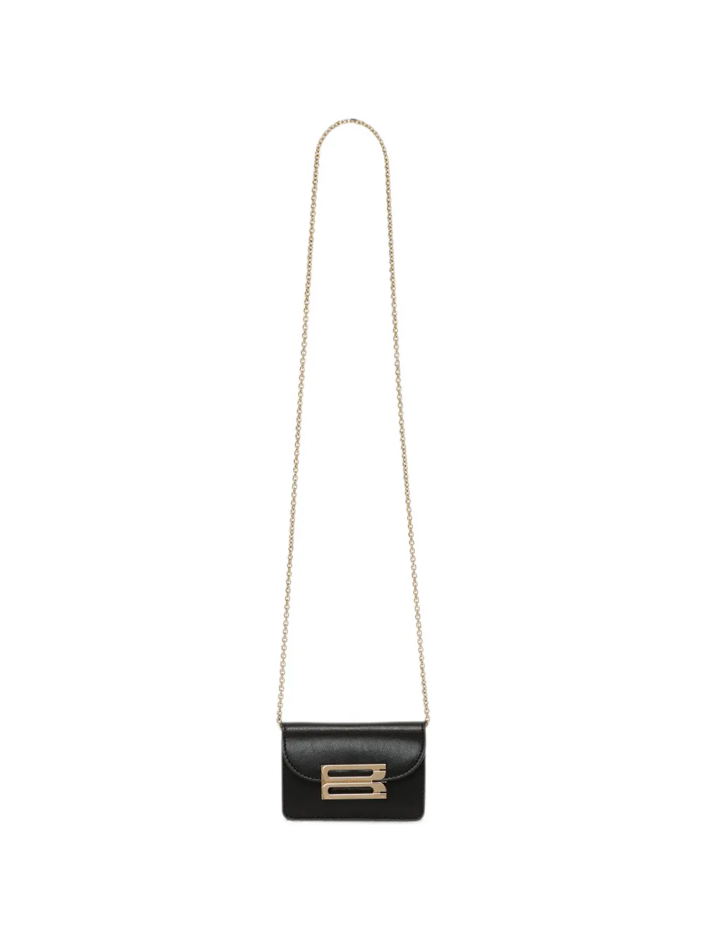 Victoria Beckham Dorian leren mini-crossbodytas Zwart