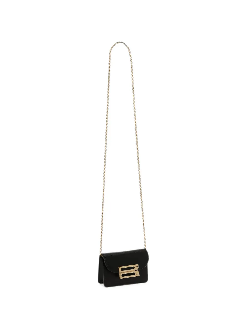 Victoria Beckham Dorian leren mini-crossbodytas Zwart