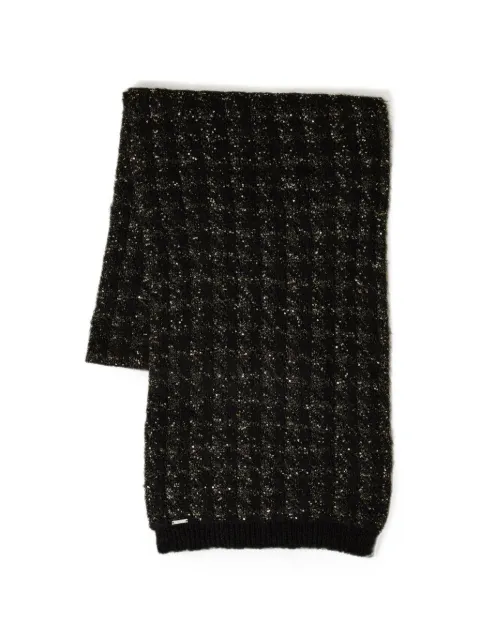 TWINSET bufanda tejida en jacquard con motivo pied de poule