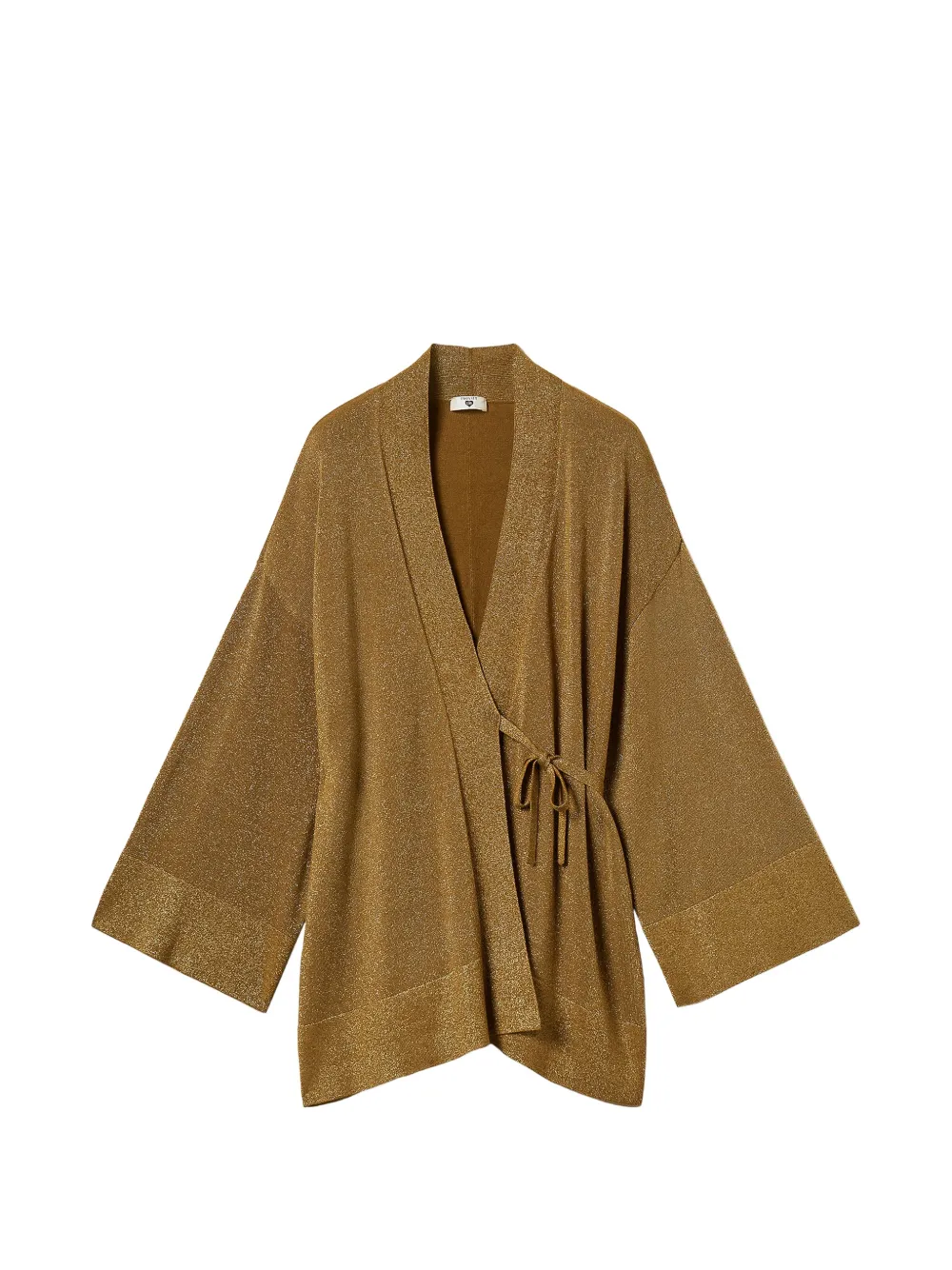TWINSET Cardigan im Kimono-Style mit Lurex - Gold