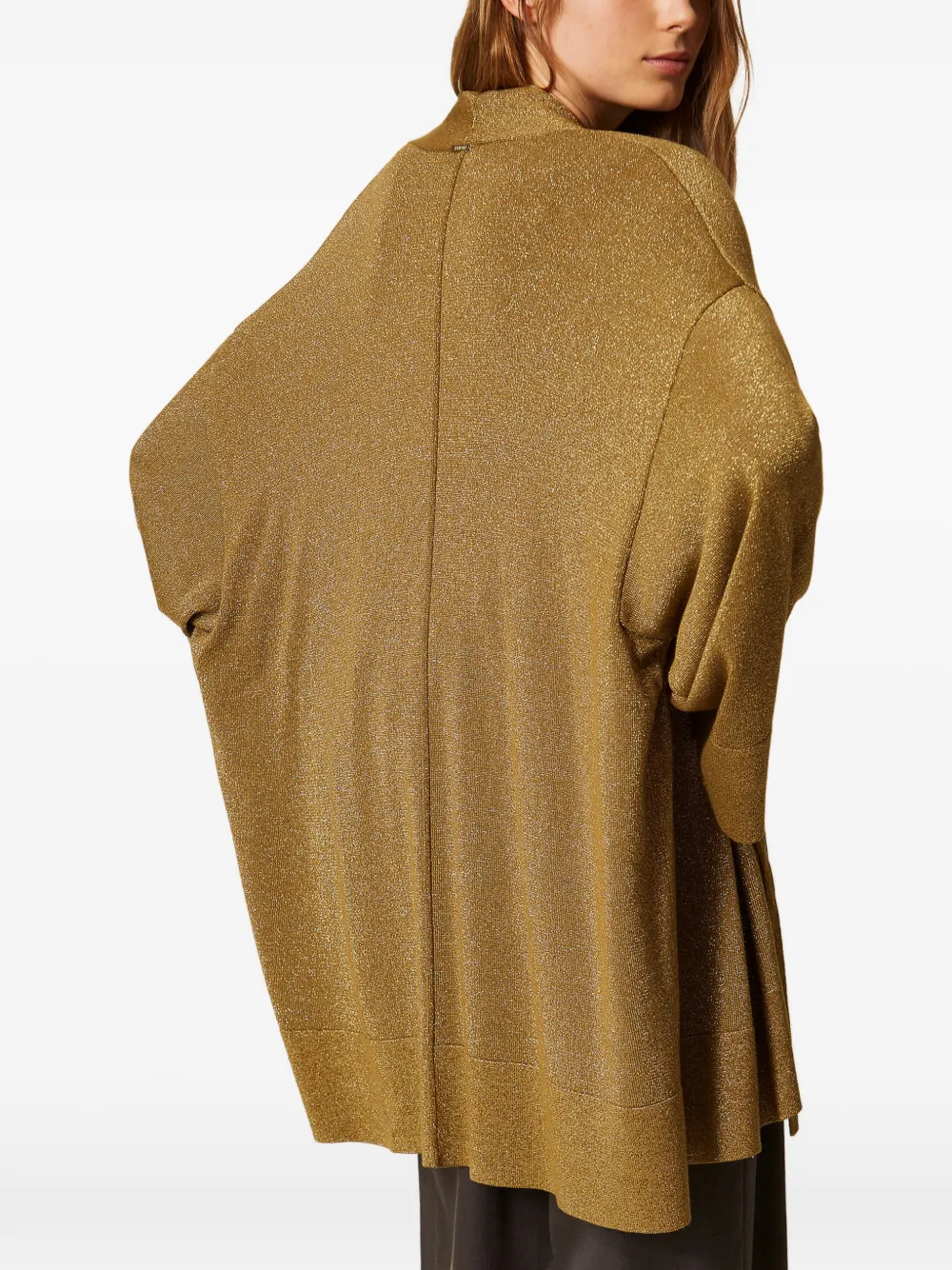 TWINSET Wikkelvest met lurex Goud