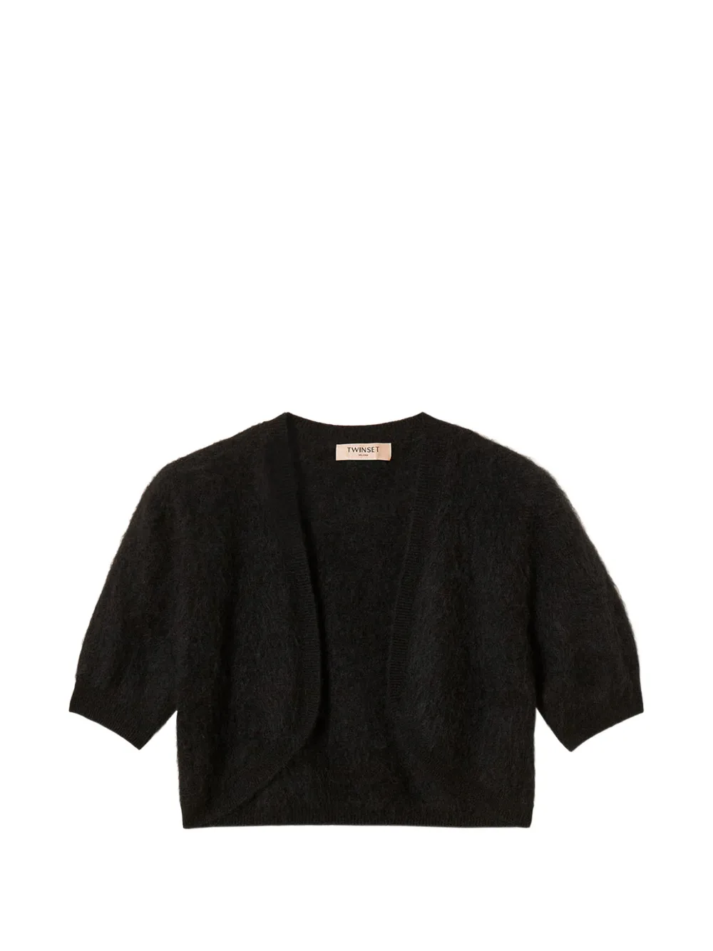TWINSET brushed wool-blend shrug - Schwarz