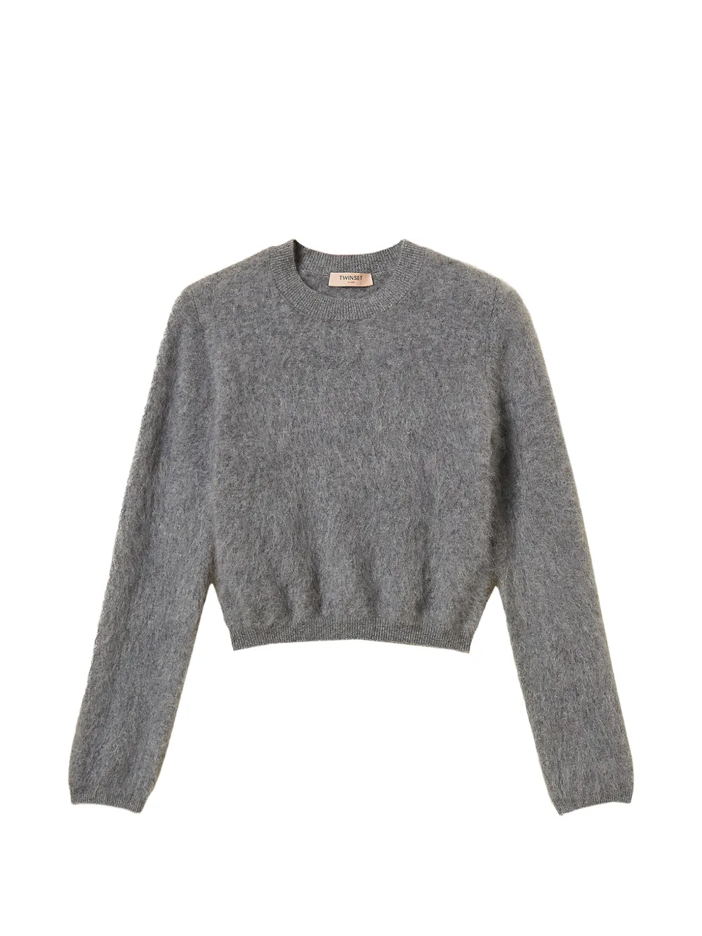 TWINSET brushed crew-neck sweater - Grigio