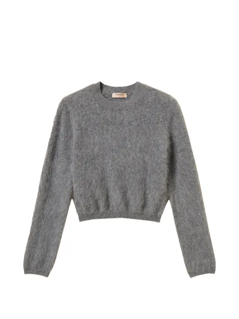 TWINSET brushed wool crew neck sweater