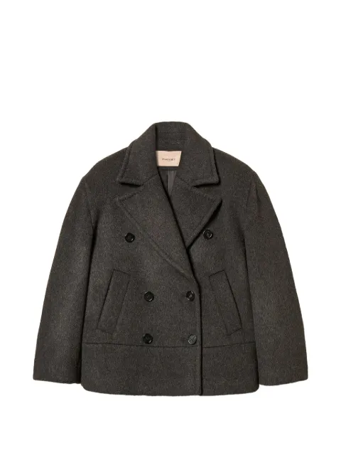 TWINSET double-breasted caban coat