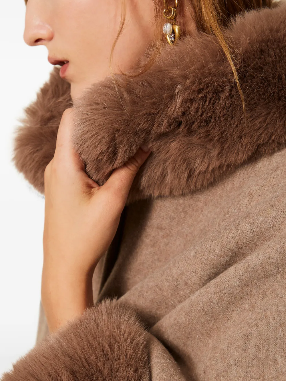 TWINSET Geweven cape Beige