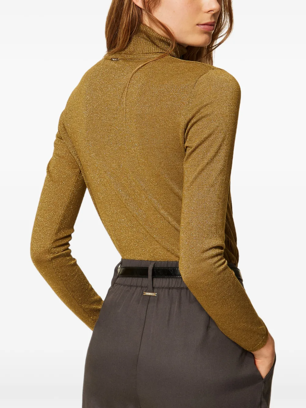 TWINSET Coltrui met lurex Goud