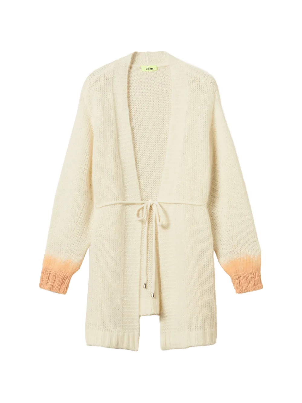 TWINSET Myfo tweekleurig vest van wolblend Beige