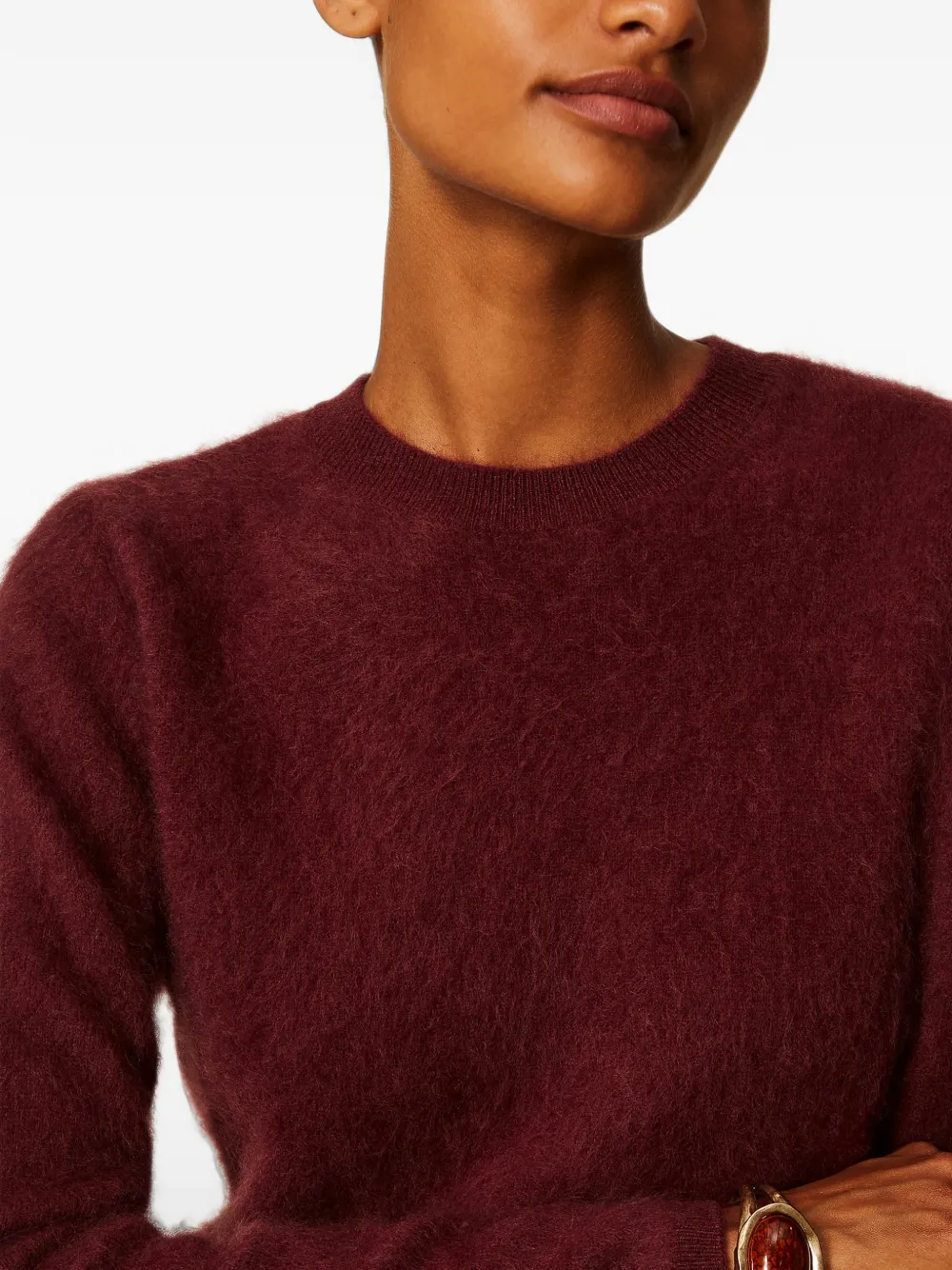 TWINSET Wollen trui met ronde hals Rood