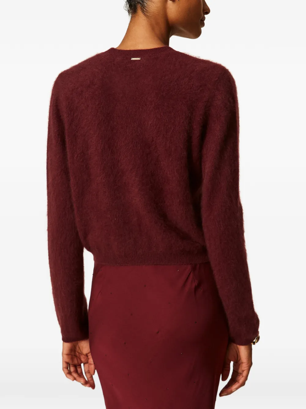 TWINSET Wollen trui met ronde hals Rood