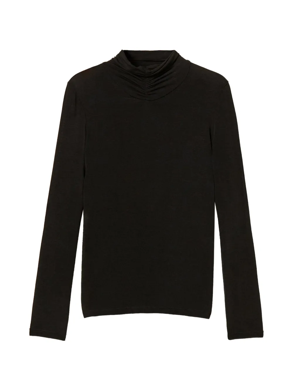 TWINSET Top a collo alto con drappeggio - Nero