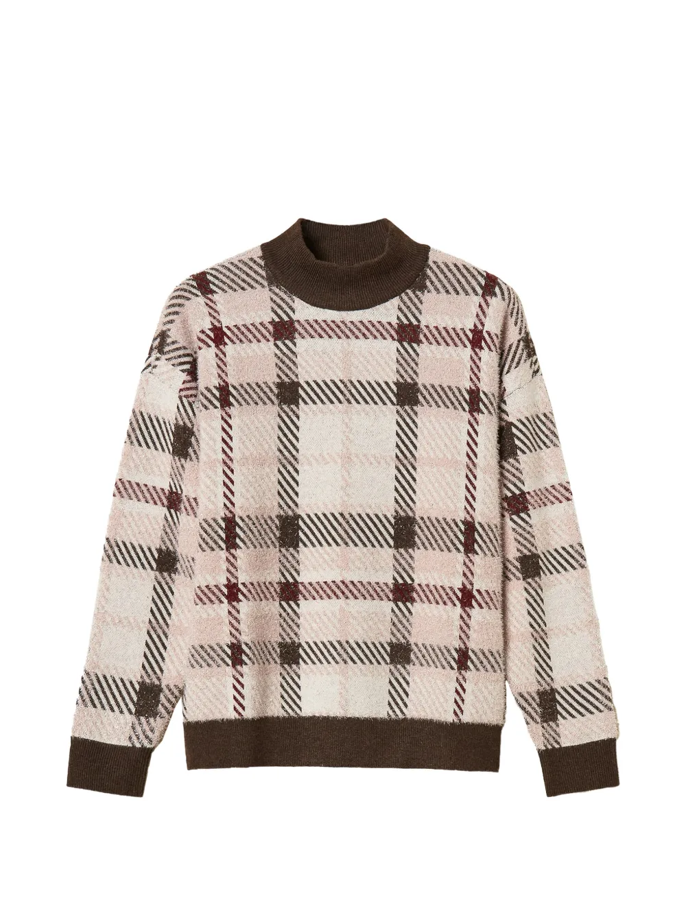 TWINSET chequered jacquard jumper - Toni neutri