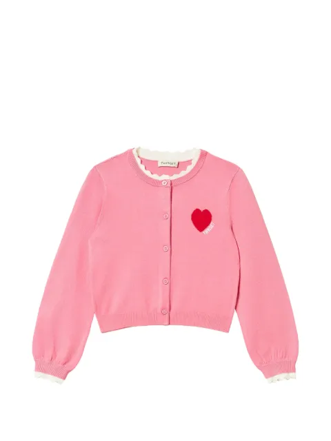TWINSET Kids Cardigan mit Herz und Logo