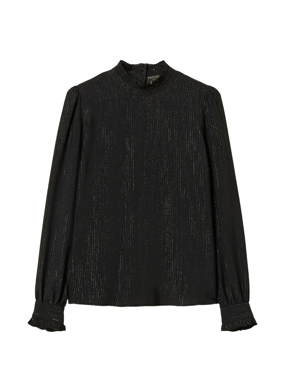 TWINSET silk-blend jacquard blouse - Nero