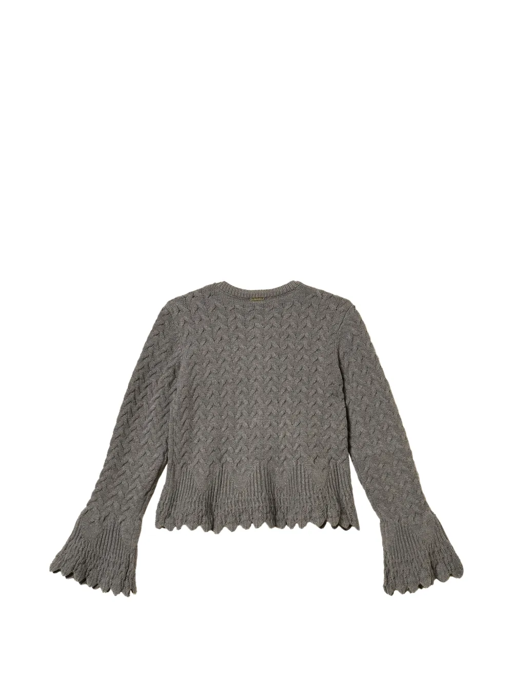 TWINSET Kids Kabelgebreid vest Grijs