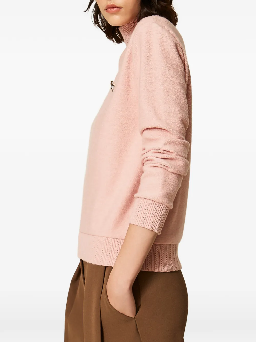 TWINSET Coltrui met broche Roze